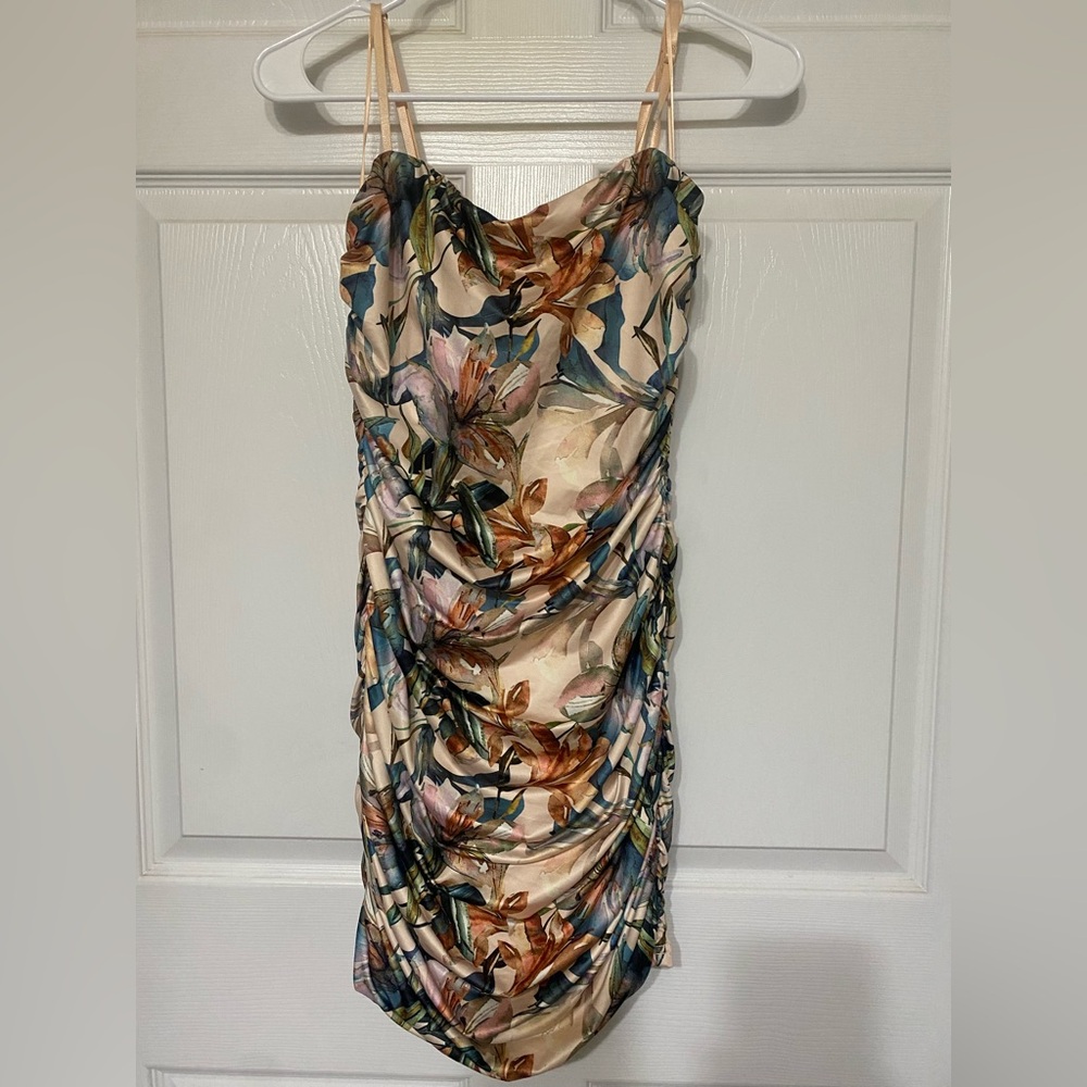 Windsor Peach Floral Dress- Medium